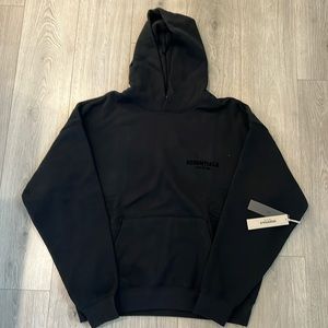 Essentials men large black hoodie